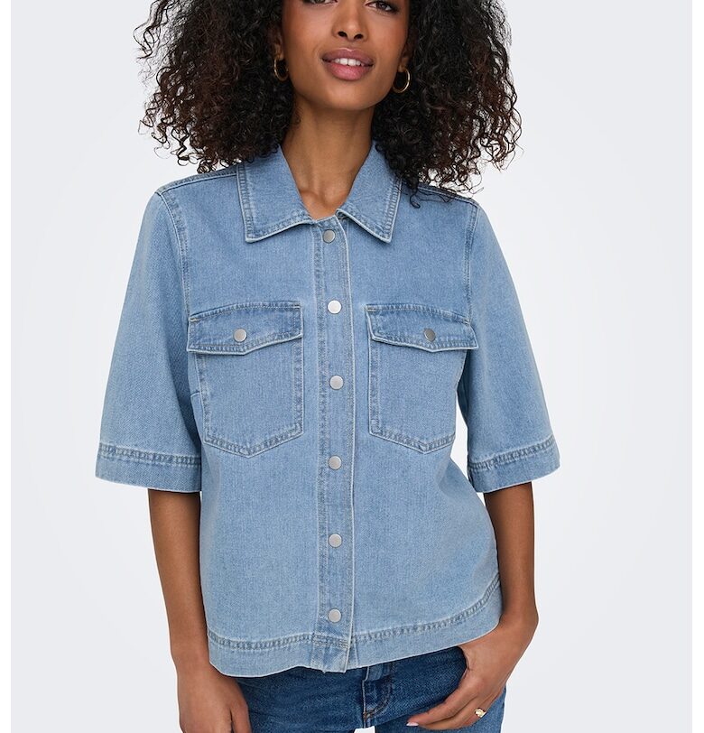 Дънкова риза с джобове на гърдите Only