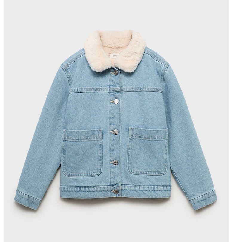 Дънково яке с джобове Mango