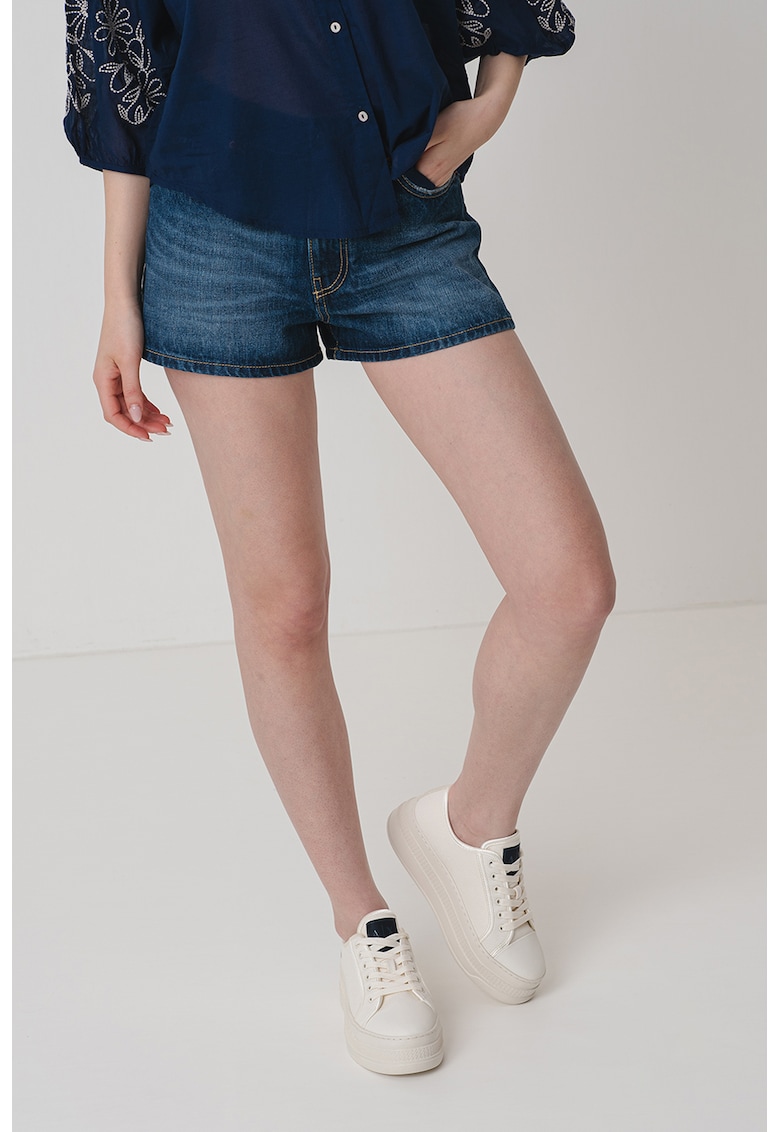 Едноцветен къс панталон слим United Colors of Benetton