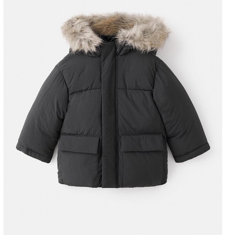 Едноцветно зимно яке Mango