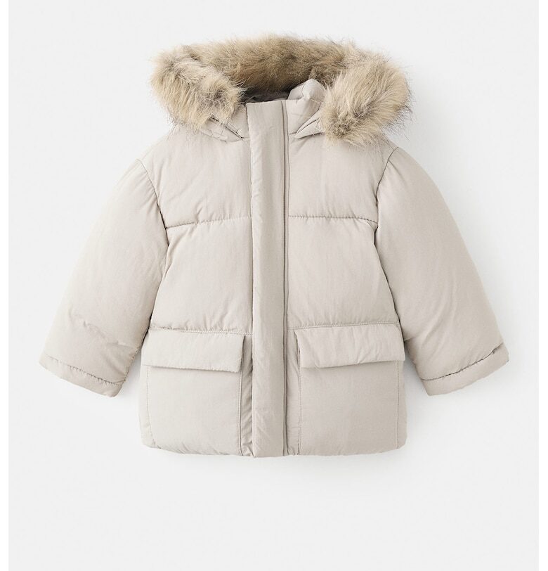 Едноцветно зимно яке Mango