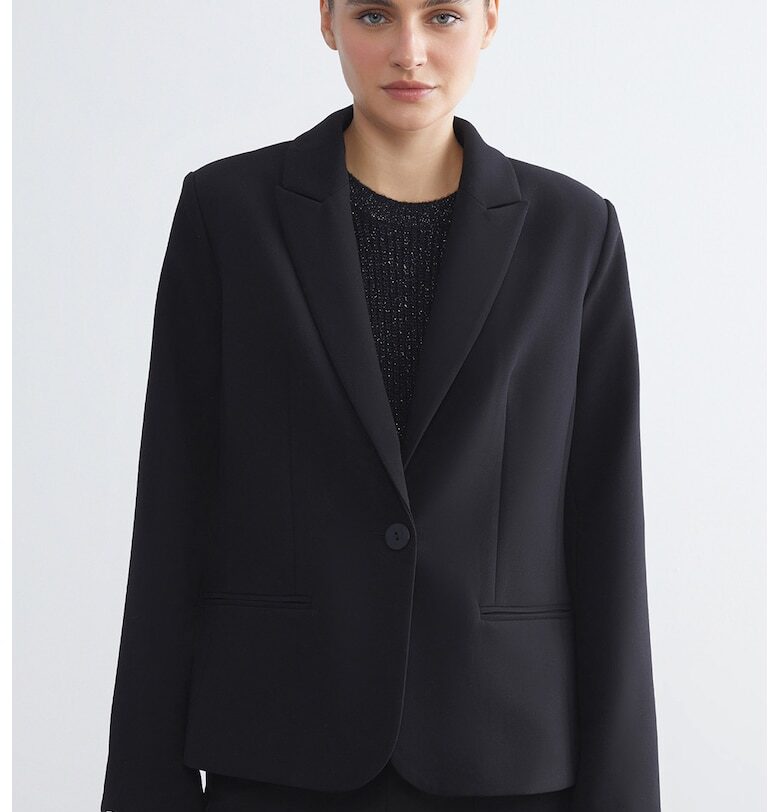 Едноцветно сако с обшити джобове LC WAIKIKI