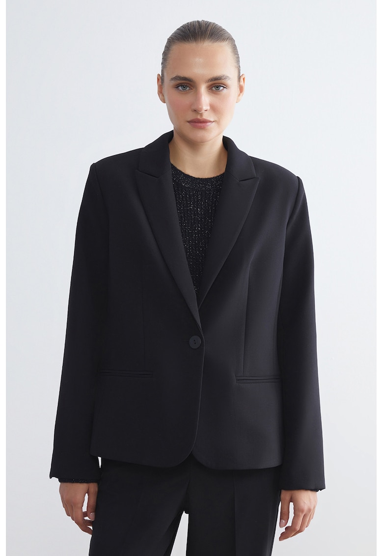 Едноцветно сако с обшити джобове LC WAIKIKI