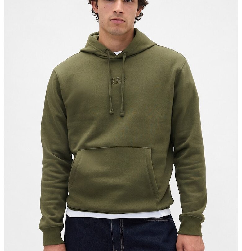 Едноцветно худи с памук GAP