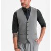 Елегантен потник със зигзагообразен десен SLIM FIT  OM-BLZV-0143 OMBRE