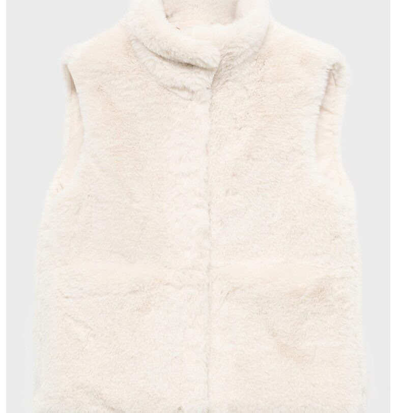 Елек от еко кожа с капси Mango