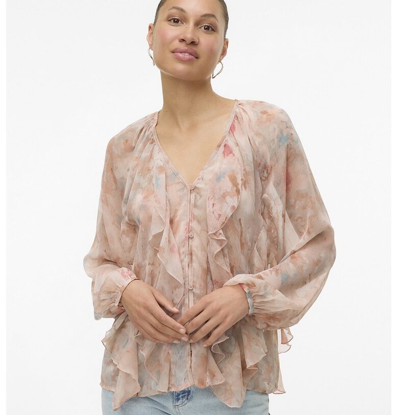 Ефирна блуза с дипли Vero Moda