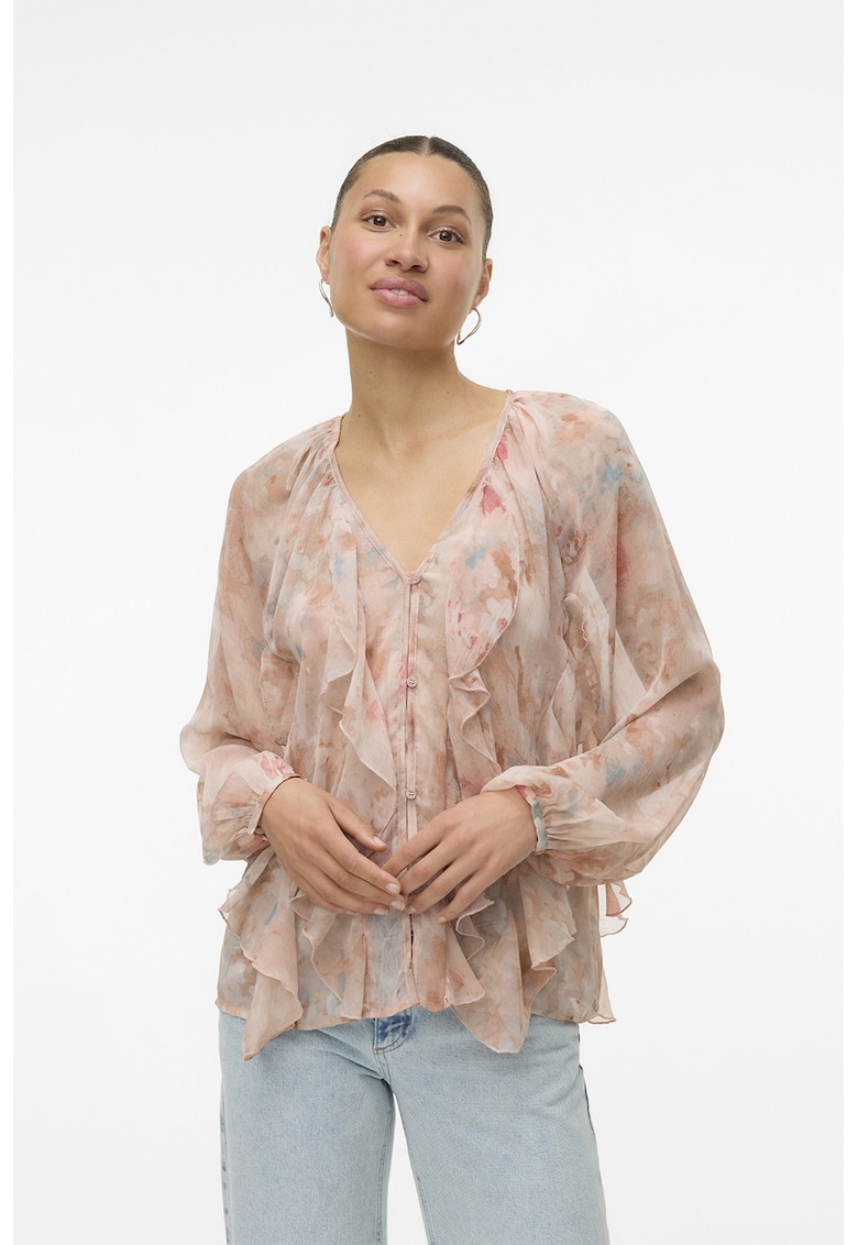 Ефирна блуза с дипли Vero Moda
