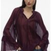 Ефирна блуза с лиосел Vero Moda
