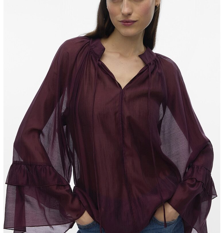 Ефирна блуза с лиосел Vero Moda