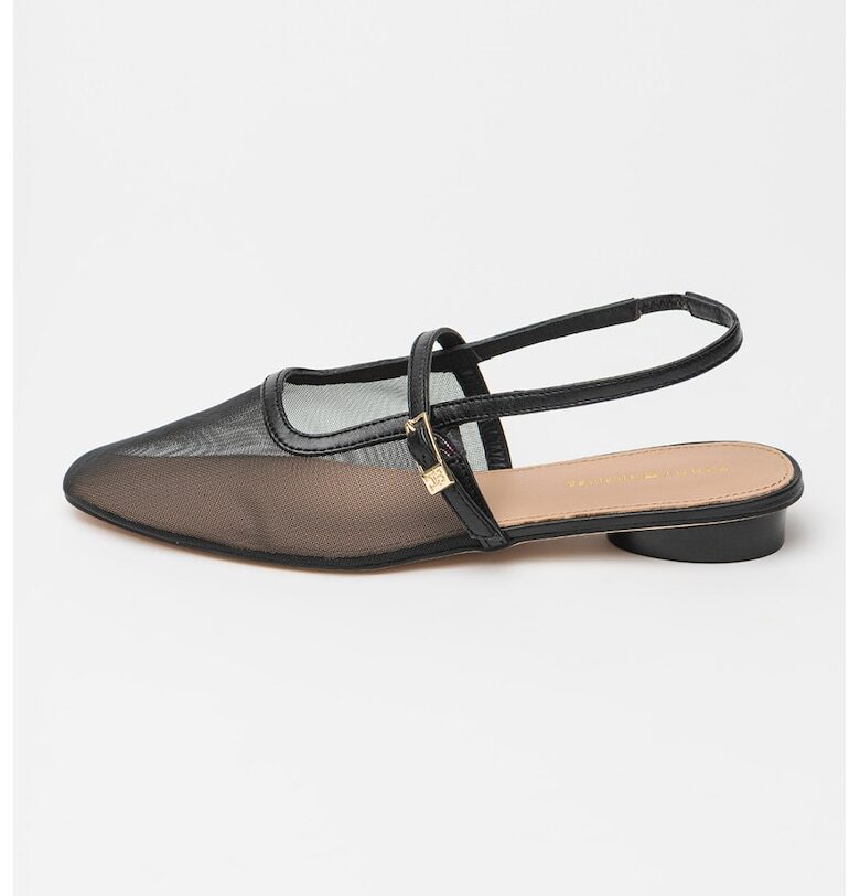 Ефирни пантофки с каишка на петата Tommy Hilfiger