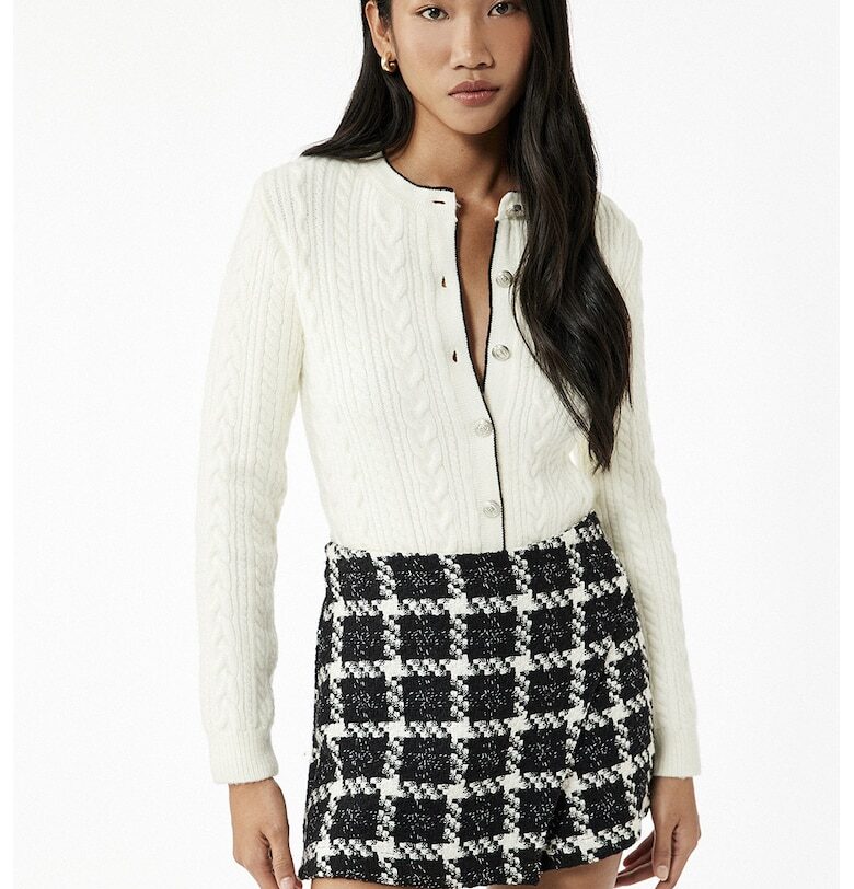 Жилетка с вълна и плетен дизайн KOTON