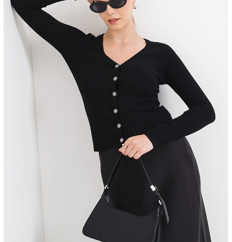 Жилетка с коприна и кашмир GUESS