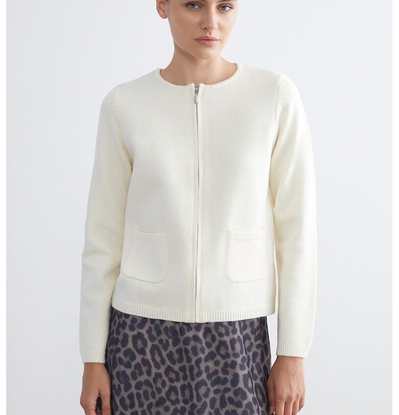 Жилетка с овално деколте и цип LC WAIKIKI