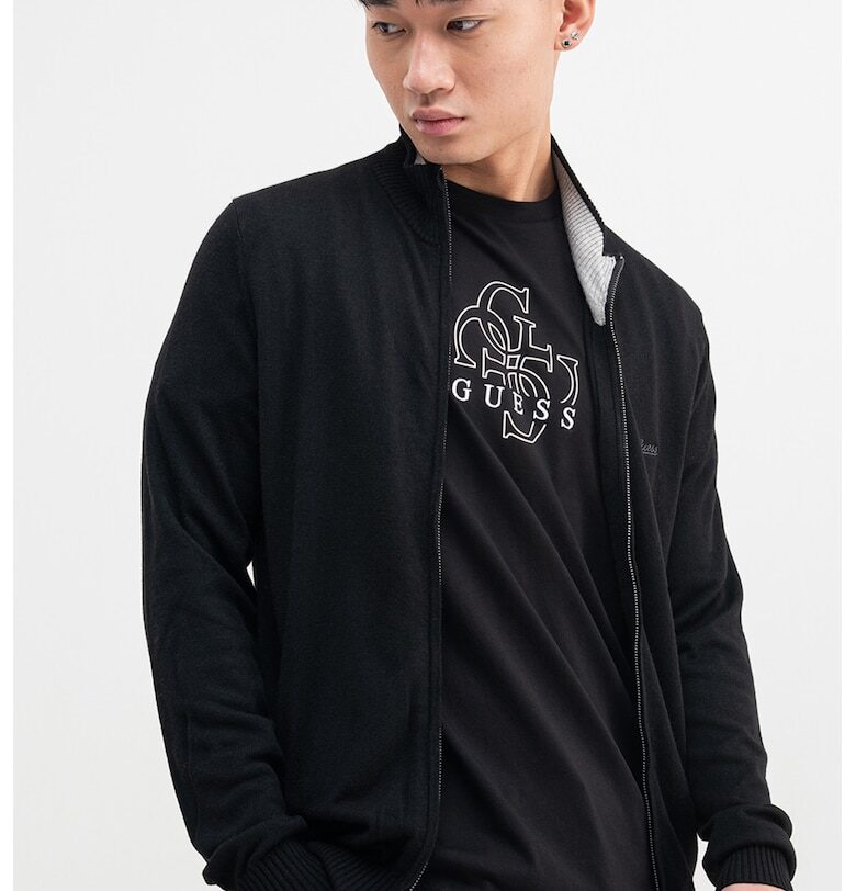 Жилетка с цип и лого GUESS