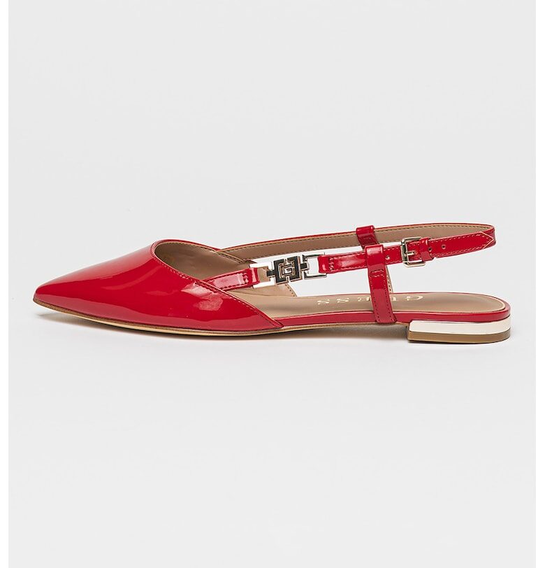 Заострени пантофки с каишка на петата GUESS