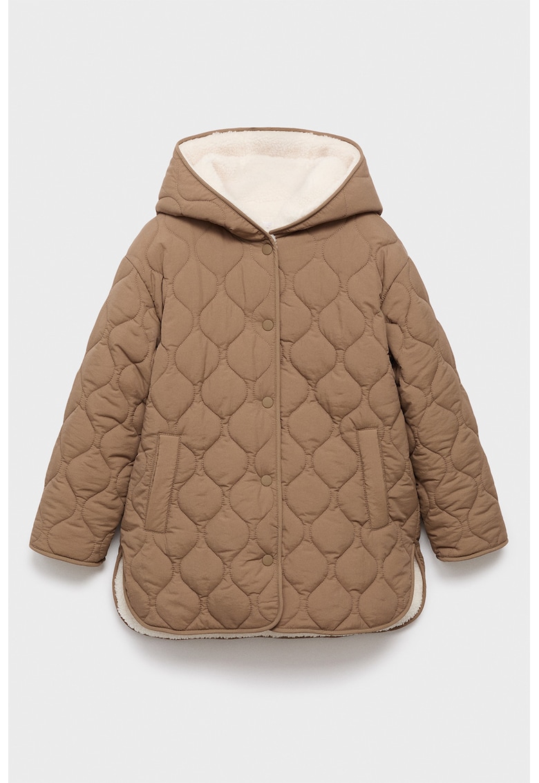 Зимно капитонирано яке с капси Mango