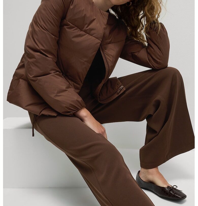 Зимно пухено яке с джобове с цип Marks  Spencer