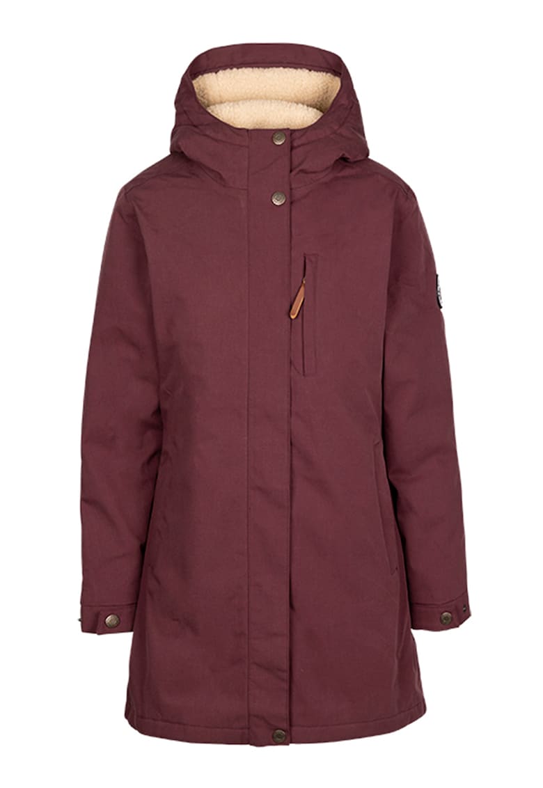 Зимно трекинг яке Risha с подплата и качулка - Тъмно лилаво Trespass