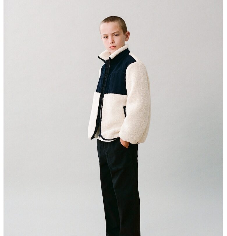 Зимно яке Sherpa с котрасти Mango