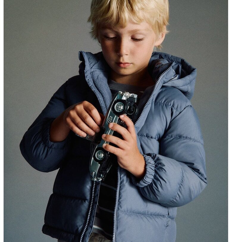 Зимно яке с качулка Mango