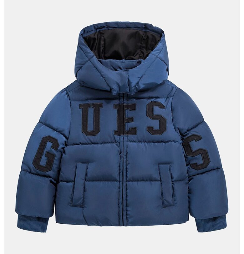 Зимно яке с качулка и лого GUESS KIDS