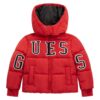 Зимно яке с качулка и лого GUESS KIDS