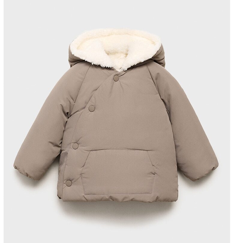 Зимно яке с плюшена подплата Mango