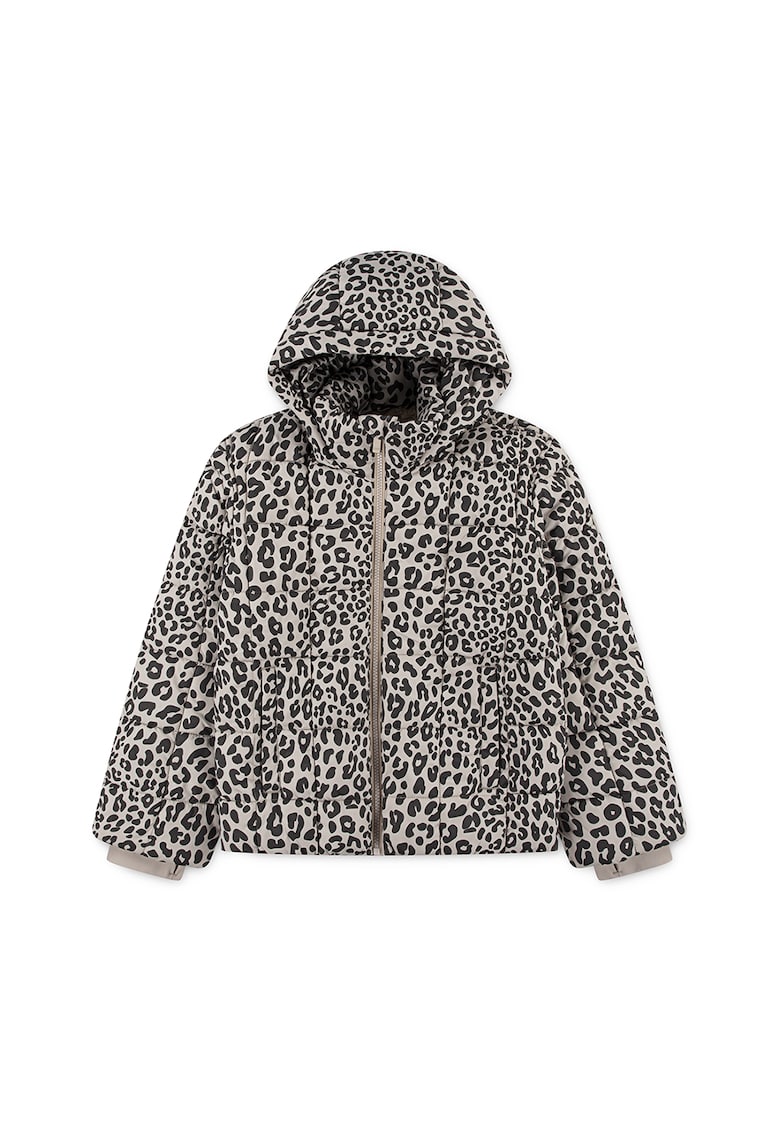 Зимно яке с принт и цип Abercrombie Fitch