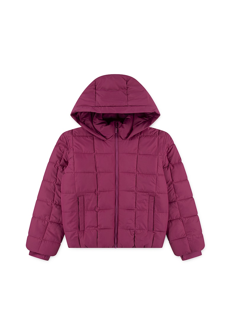 Зимно яке с принт и цип Abercrombie Fitch