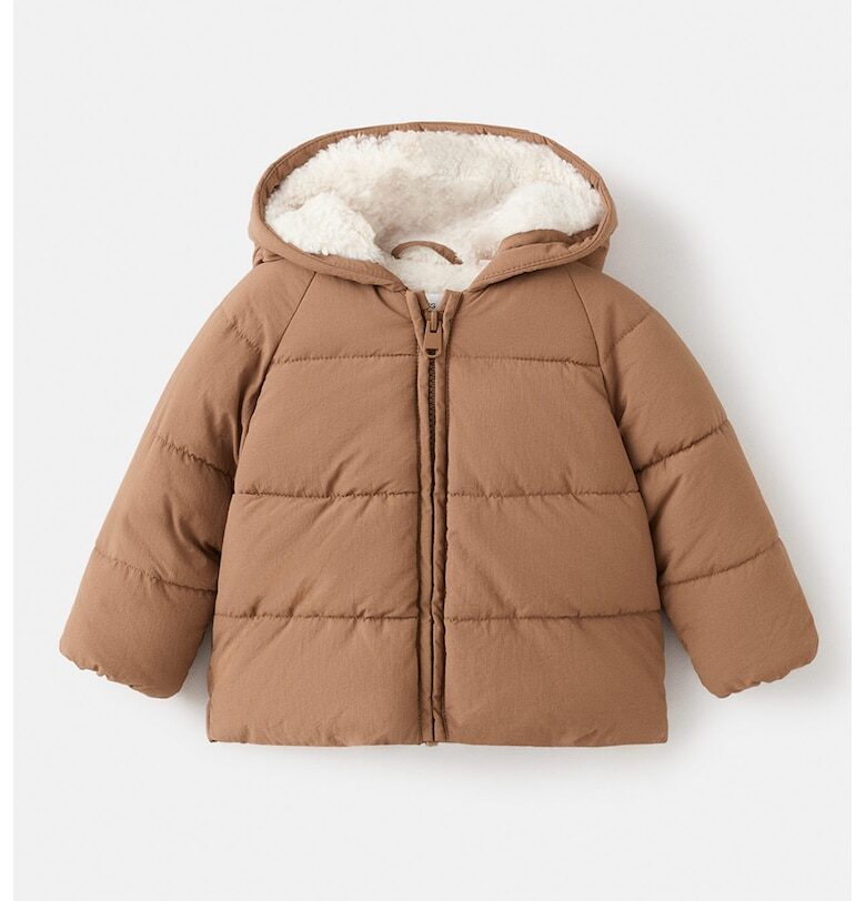 Зимно яке с ушички Mango