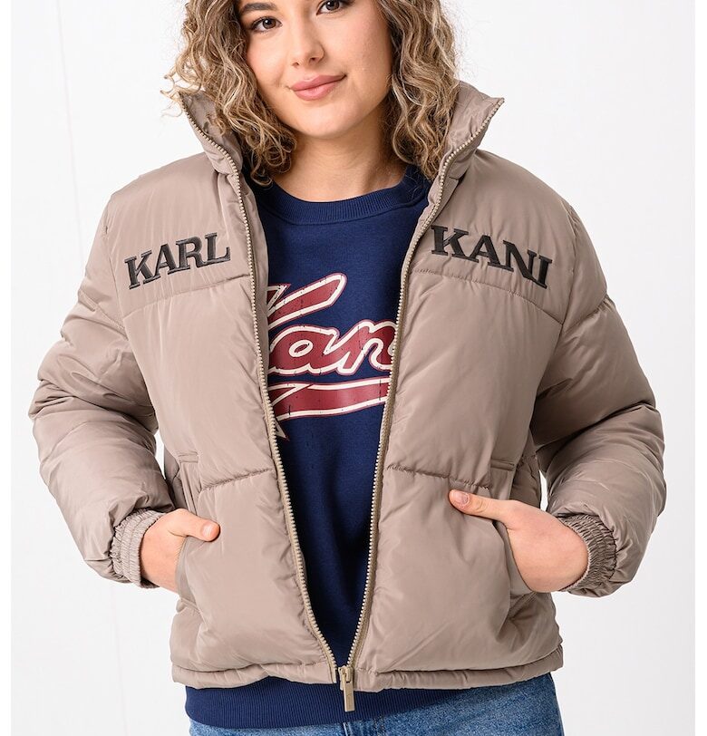Зимно яке с цип и лого Karl Kani