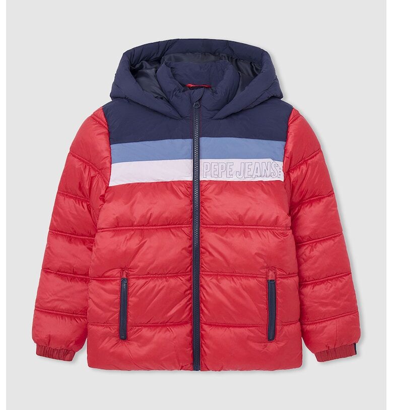 Капитонирано зимно яке с джобове с цип Pepe Jeans London