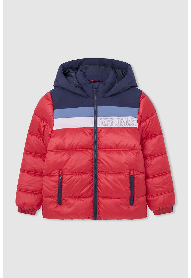 Капитонирано зимно яке с джобове с цип Pepe Jeans London