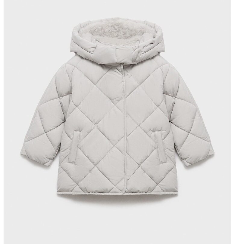 Капитонирано зимно яке с качулка Mango