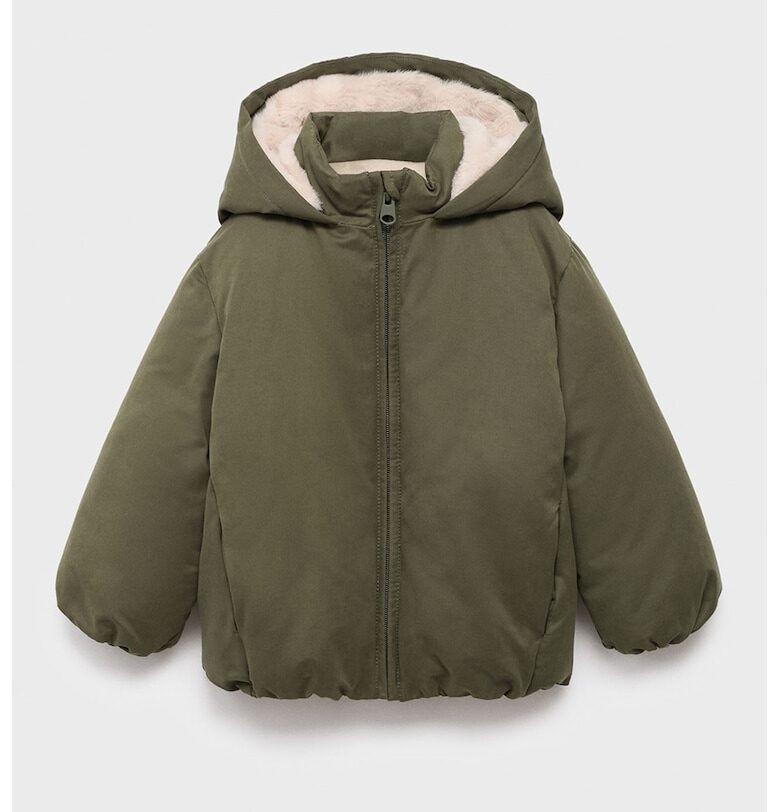 Капитонирано зимно яке с цип Mango