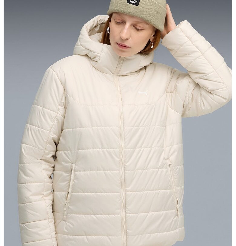 Капитонирано яке с качулка и лого Puma