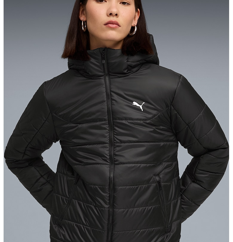 Капитонирано яке с качулка и лого Puma
