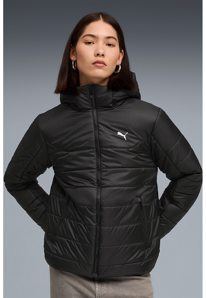 Капитонирано яке с качулка и лого Puma