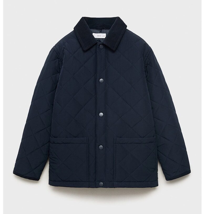 Капитонирано яке с пришити джобове Mango