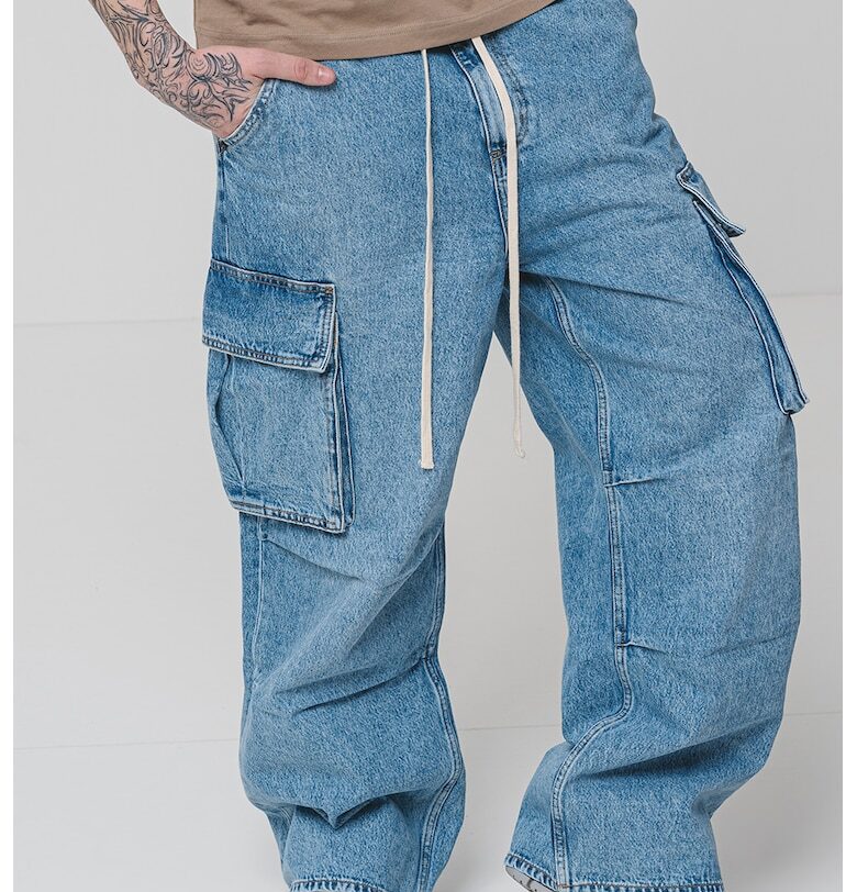 Карго дънки с широк крачол HUGO