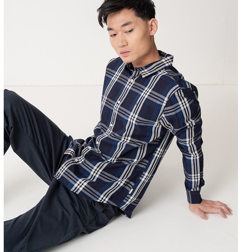 Карирана риза Codar с остра яка Pepe Jeans London