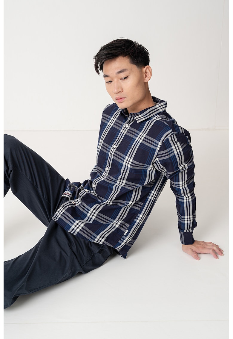 Карирана риза Codar с остра яка Pepe Jeans London