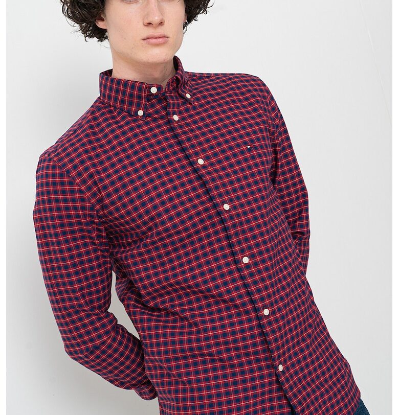 Карирана риза Heritage с копчета на яката Tommy Hilfiger