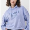 Квадратно късо худи с лого Tommy Jeans