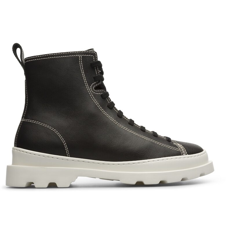 Кожени боти Brutus 877 с контрастна подметка и шевове Camper