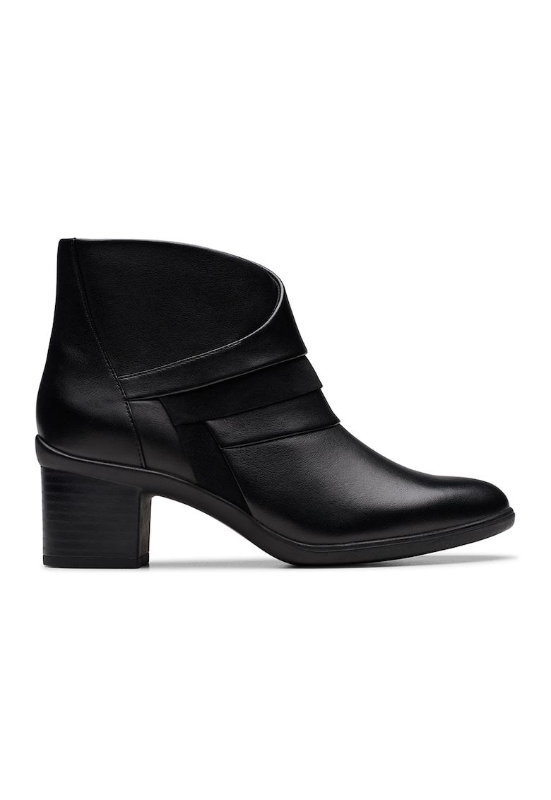 Кожени боти Shaya-Sky с масивен ток Clarks