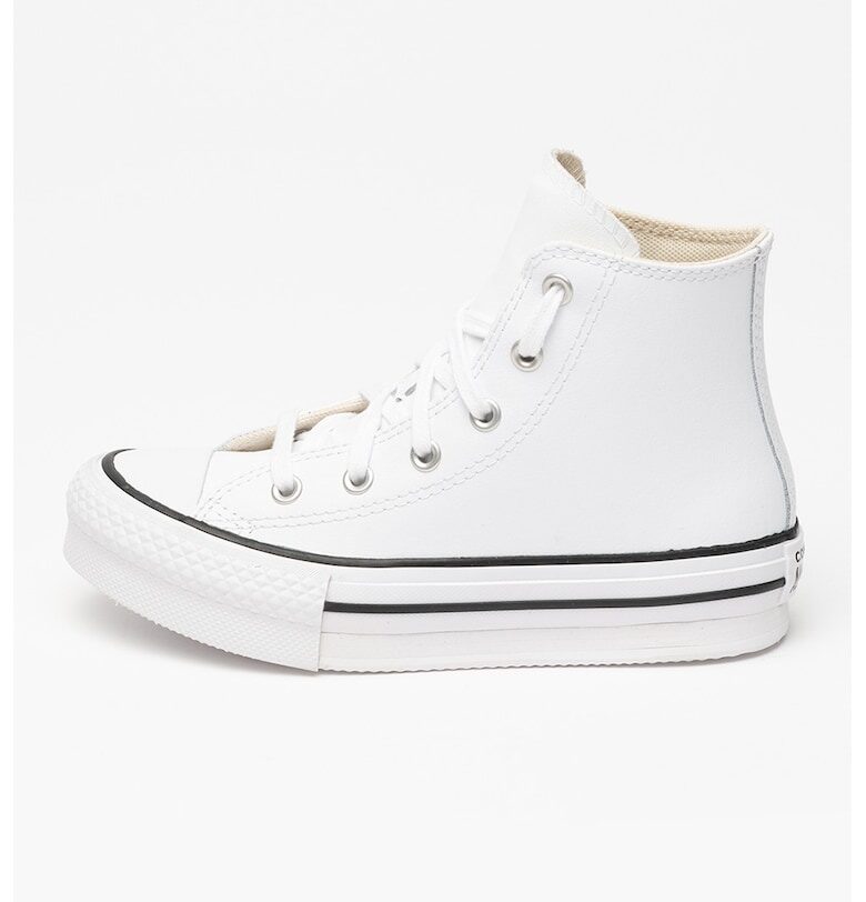 Кожени кецове Chuck Taylor All Star с равна платформа Converse