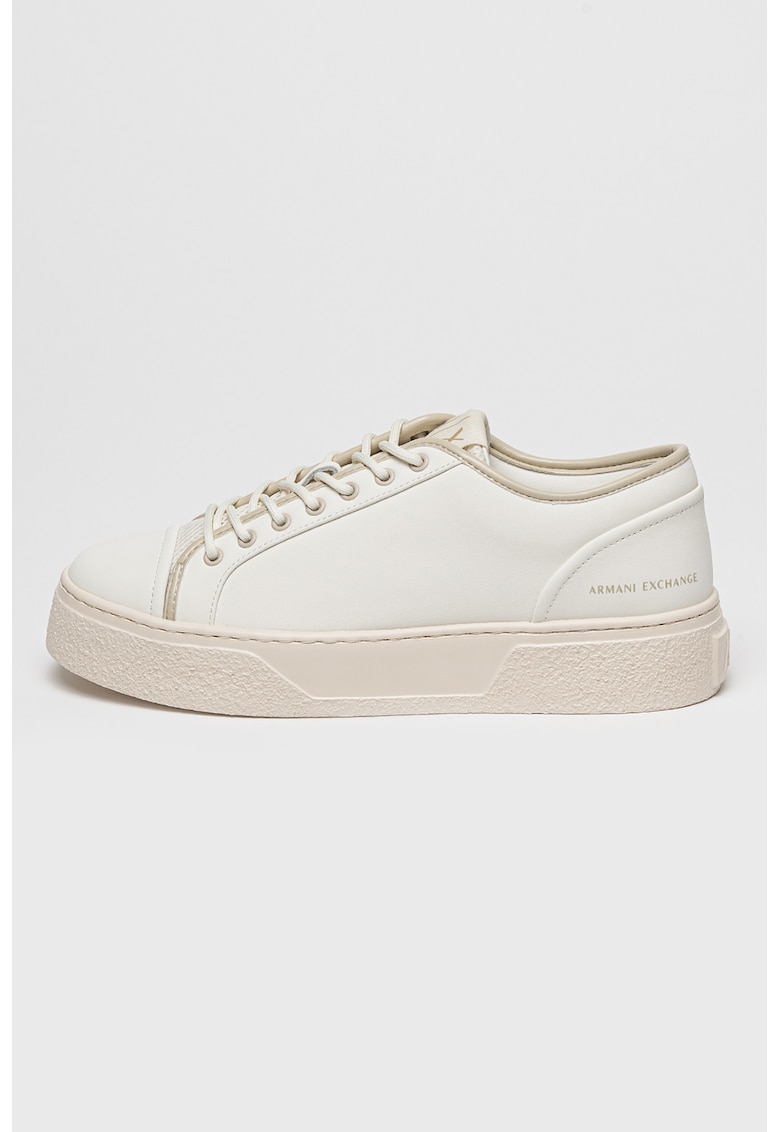 Кожени кецове с лого ARMANI EXCHANGE