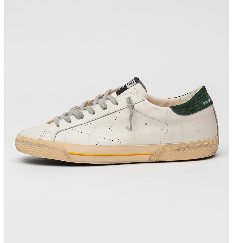 Кожени маратонки с велур GOLDEN GOOSE